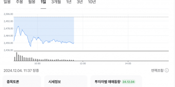 한국 계엄사태에 외국인 투자자 대량 매도